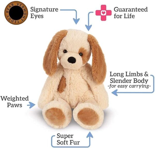 Vermont Teddy Bear Stuffed Dog - Stuffed Animal Dog Buddy, Tan, 15 Inch - Image 2