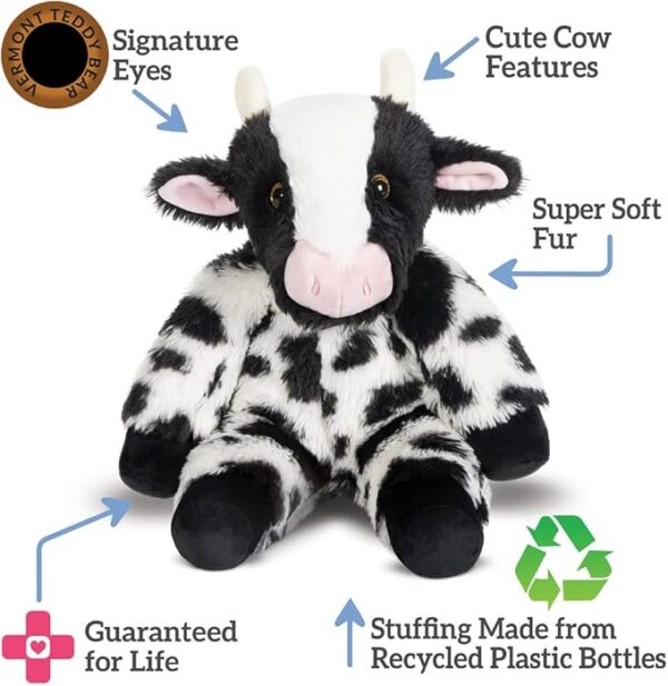 Vermont Teddy Bear Cow Plush - Cow Stuffed Animals, 18 Inch - Image 3