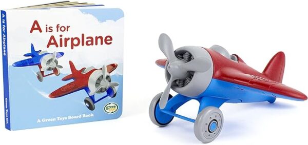 Green Toys Airplane & Board Book (color may vary) - Image 2